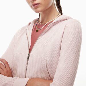 Aritzia TNA Waffle Zip Hoodie (M)